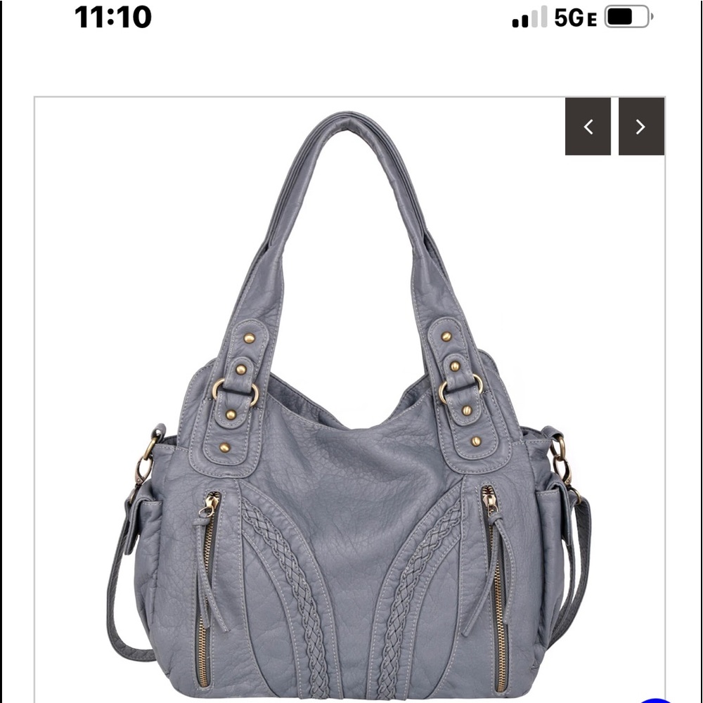 New CONCEALED CARRY Purse by Montana West - silver gray